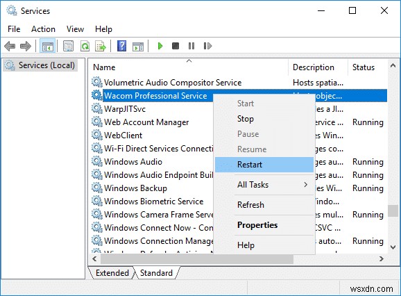 Khắc phục lỗi không tìm thấy trình điều khiển máy tính bảng Wacom trong Windows 10