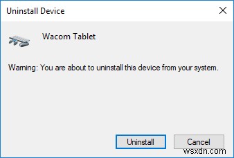 Khắc phục lỗi không tìm thấy trình điều khiển máy tính bảng Wacom trong Windows 10