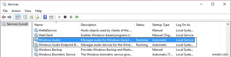 Không có âm thanh trong PC chạy Windows 10 [SOLVED] 