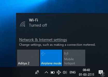 Chế độ trên máy bay không tắt trong Windows 10 [SOLVED]