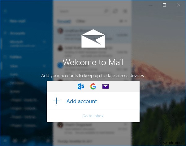 Cách thiết lập Gmail trong Windows 10 