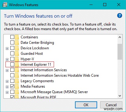 Cách gỡ cài đặt Internet Explorer khỏi Windows 10 
