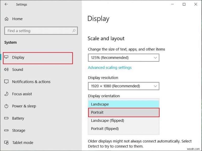 Sửa lỗi Rotation Lock chuyển sang màu xám trong Windows 10 