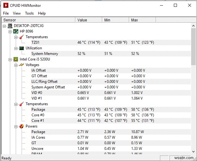 Cách kiểm tra nhiệt độ CPU của bạn trong Windows 10 