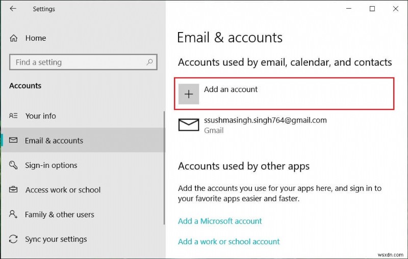 Thiết lập tài khoản email Yahoo trong Windows 10 Mail App 