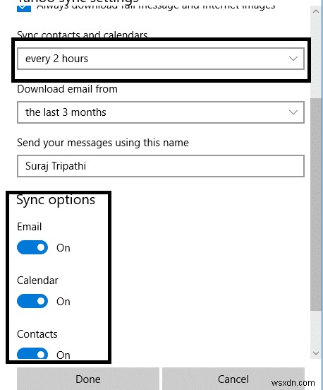 Thiết lập tài khoản email Yahoo trong Windows 10 Mail App 