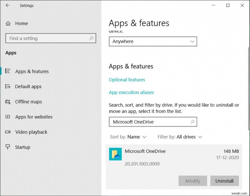 Tắt OneDrive trên PC chạy Windows 10 