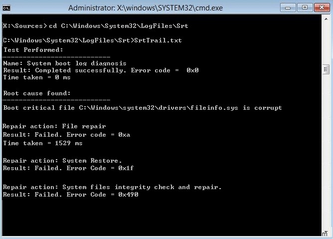 Sửa lỗi Startup Repair Infinite Loop trên Windows 10/8/7 