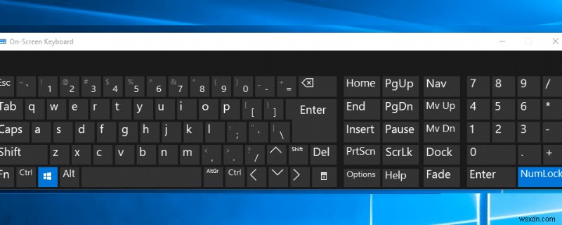 Mẹo Windows 10:Bật hoặc tắt bàn phím ảo 