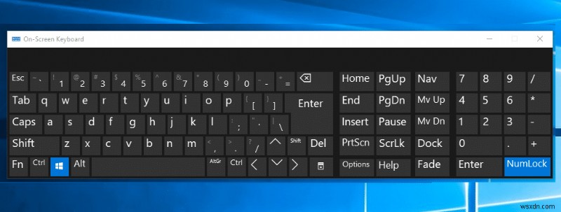 Mẹo Windows 10:Bật hoặc tắt bàn phím ảo 