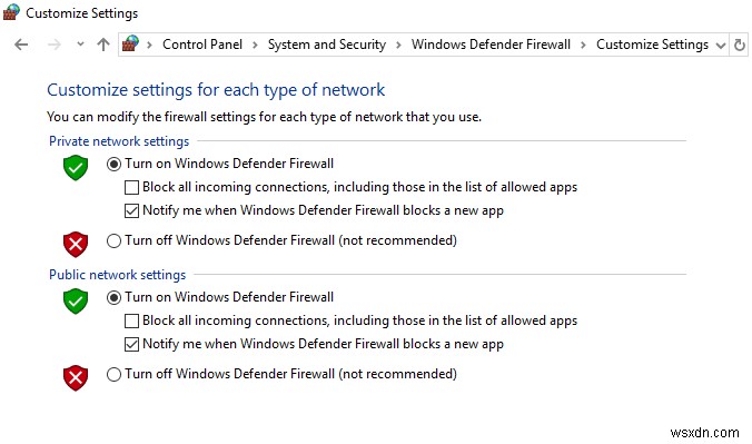 Cách tắt tường lửa Windows 10 