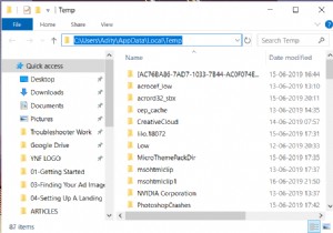 Cách xóa tệp tạm thời trong Windows 10 