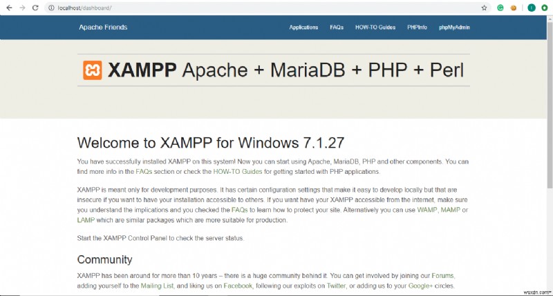 Cài đặt và định cấu hình XAMPP trên Windows 10