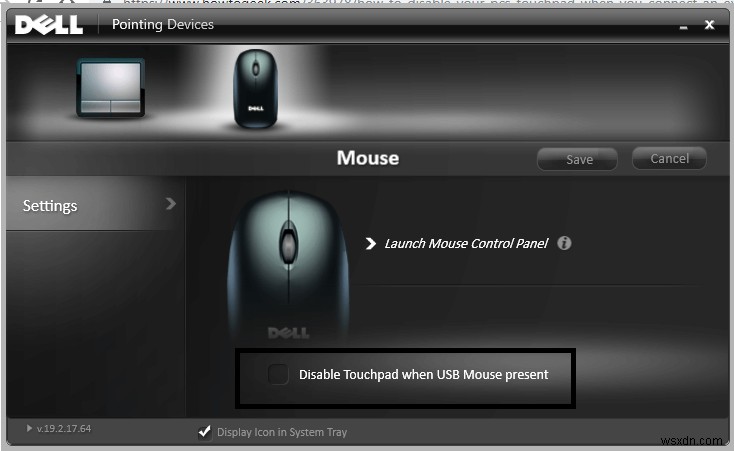 Tắt Touchpad khi Chuột được kết nối trong Windows 10