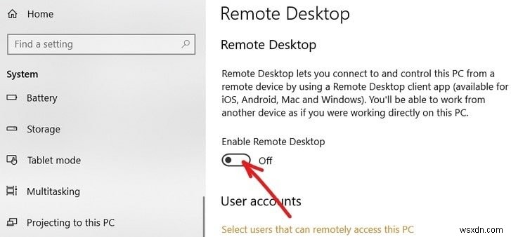 Bật Remote Desktop trên Windows 10 dưới 2 phút