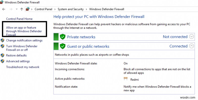 Khắc phục sự cố Tường lửa của Windows trong Windows 10