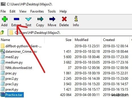 Cách mở tệp TAR (.tar.gz) trên Windows 10 