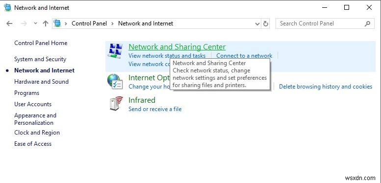 Khắc phục sự cố kết nối Internet trong Windows 10 