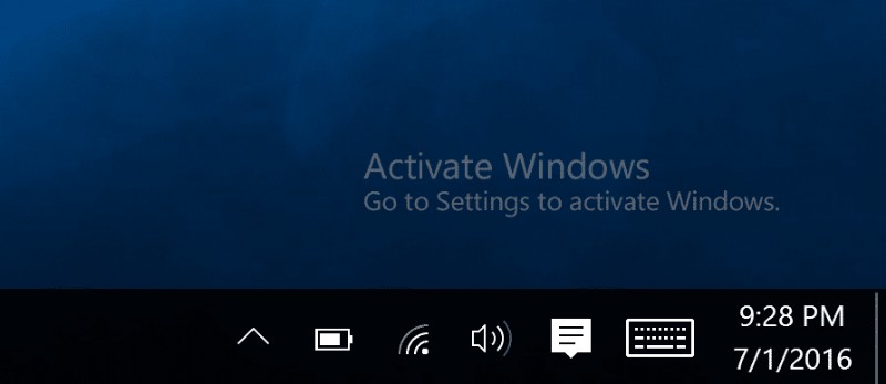 Xóa kích hoạt Windows Watermark khỏi Windows 10
