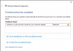 Windows không thể tìm thấy Trình điều khiển cho Bộ điều hợp mạng của bạn [SOLVED] 