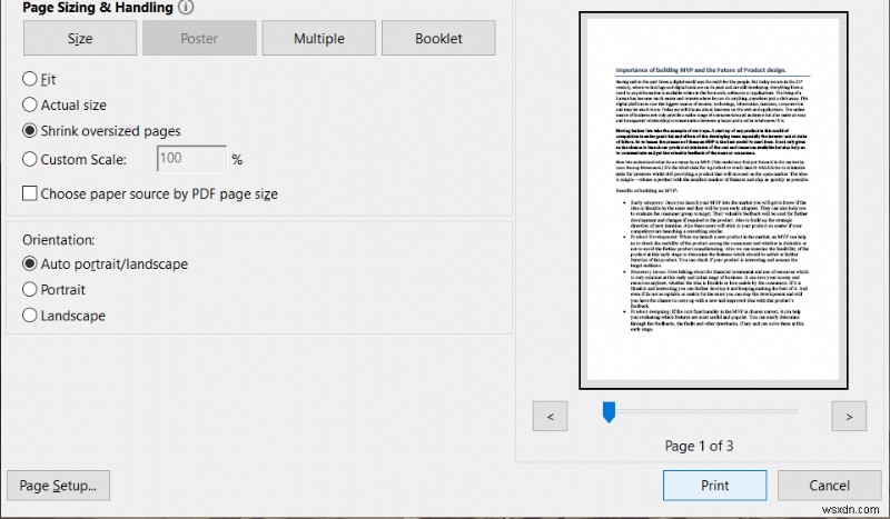 Khắc phục không thể in tệp PDF từ Adobe Reader 