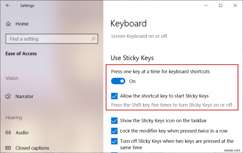 3 cách để tắt phím dính trong Windows 10 