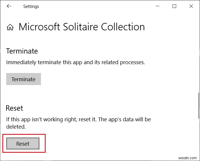 Khắc phục sự cố không thể khởi động bộ sưu tập Microsoft Solitaire