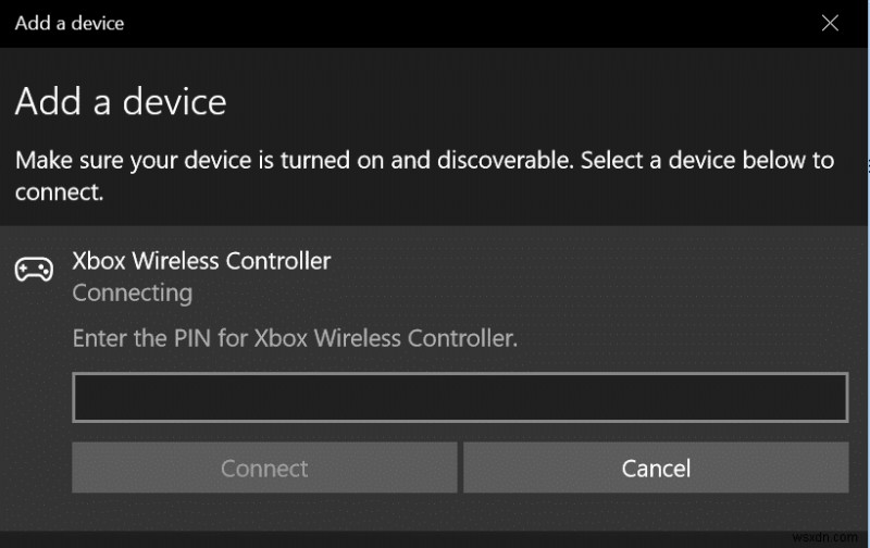 Khắc phục sự cố Bộ điều khiển Xbox One không dây yêu cầu mã PIN cho Windows 10