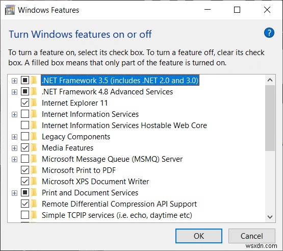Cách cài đặt Microsoft .NET Framework 3.5 