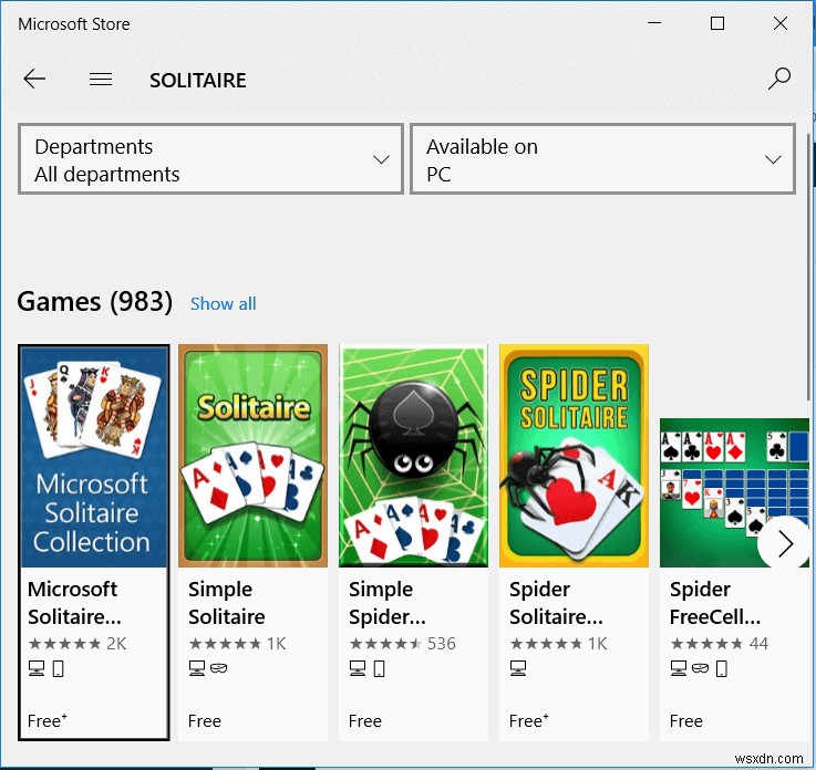 3 cách để tải trò chơi Solitaire cổ điển trên Windows 10 