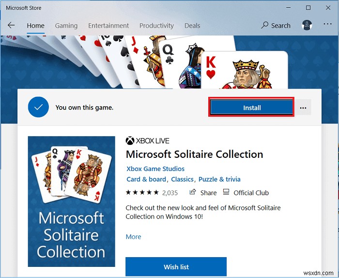 3 cách để tải trò chơi Solitaire cổ điển trên Windows 10 