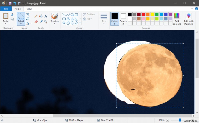 Cách tạo nền trong suốt trong MS Paint?