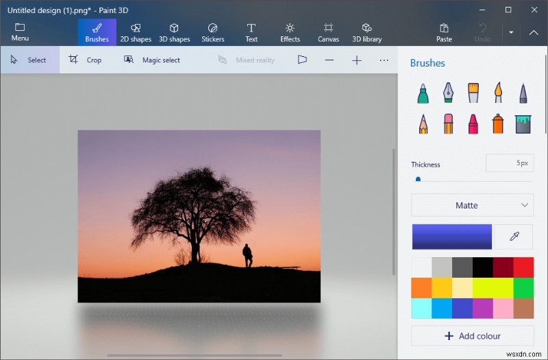 Cách tạo nền trong suốt trong MS Paint?