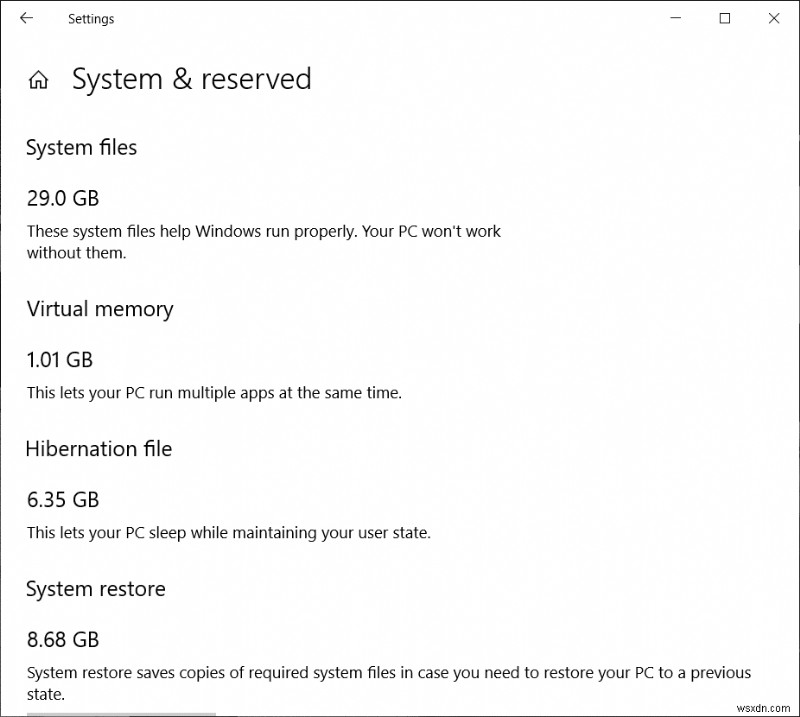 Bật hoặc tắt bộ nhớ dự trữ trên Windows 10 