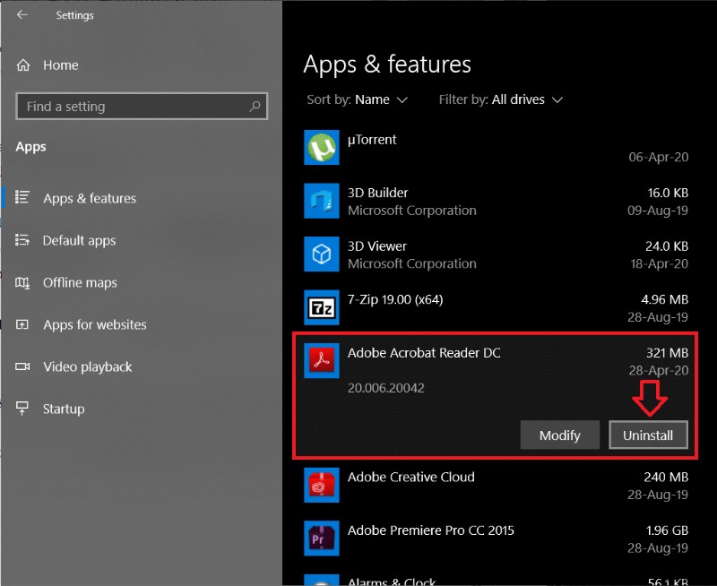 Cách tắt Adobe AcroTray.exe khi khởi động