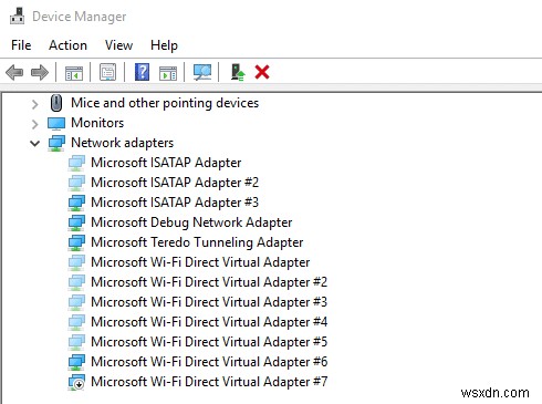 Bộ điều hợp Miniport WiFi ảo của Microsoft là gì và cách bật nó?