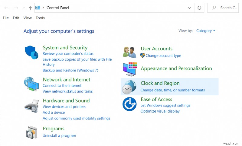 Cách mở Control Panel (Windows 10, 8, 7, Vista, XP)