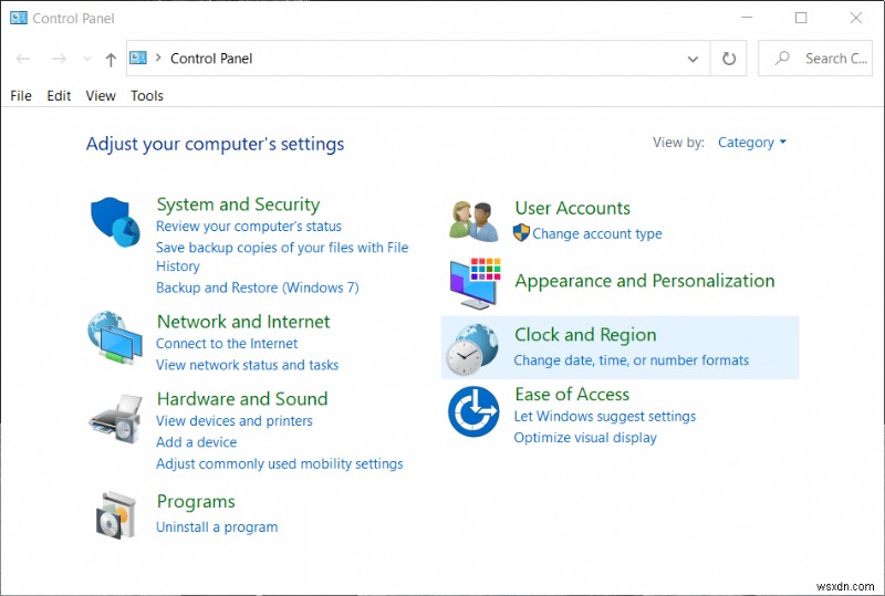 Cách mở Control Panel (Windows 10, 8, 7, Vista, XP)