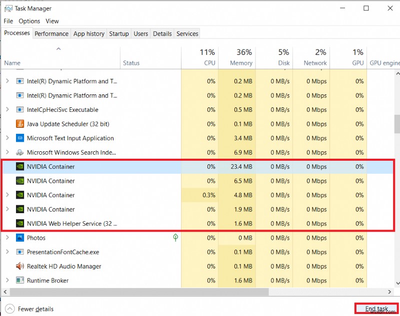 Sửa mã lỗi Geforce Experience 0x0003