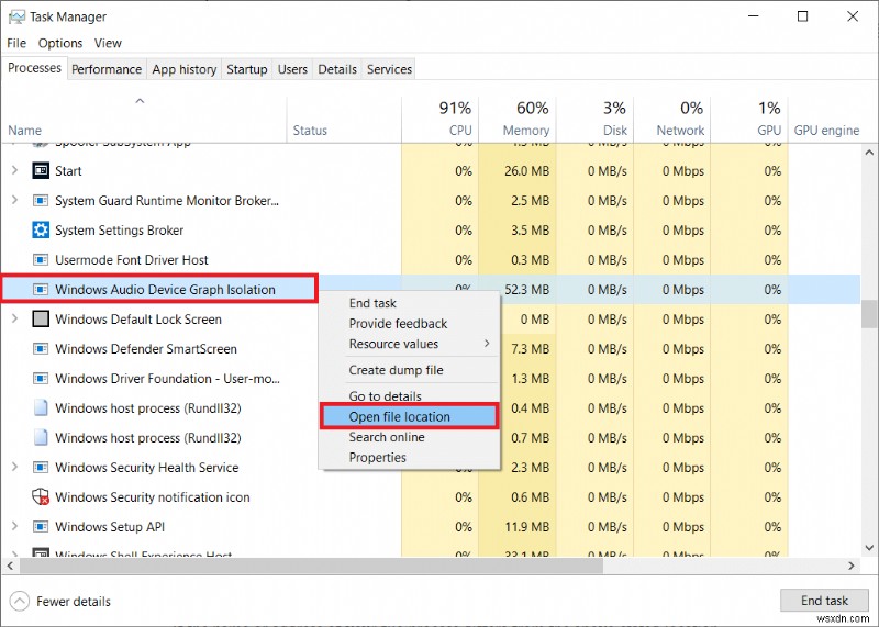 Sửa lỗi cách ly đồ thị thiết bị âm thanh Windows sử dụng CPU cao