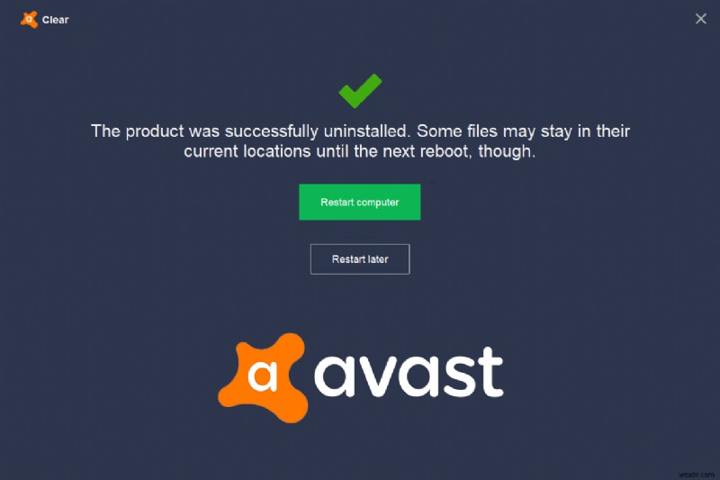 5 cách gỡ cài đặt hoàn toàn Avast Antivirus trong Windows 10