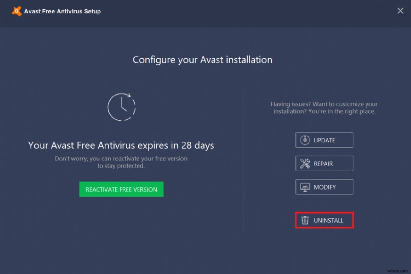 5 cách gỡ cài đặt hoàn toàn Avast Antivirus trong Windows 10