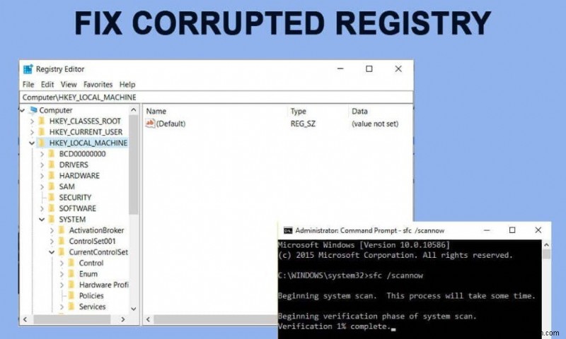 Cách khắc phục Registry bị hỏng trong Windows 10 