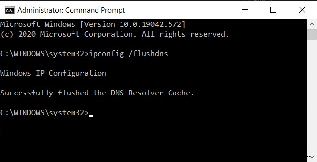 Cách xóa và đặt lại DNS Cache trong Windows 10