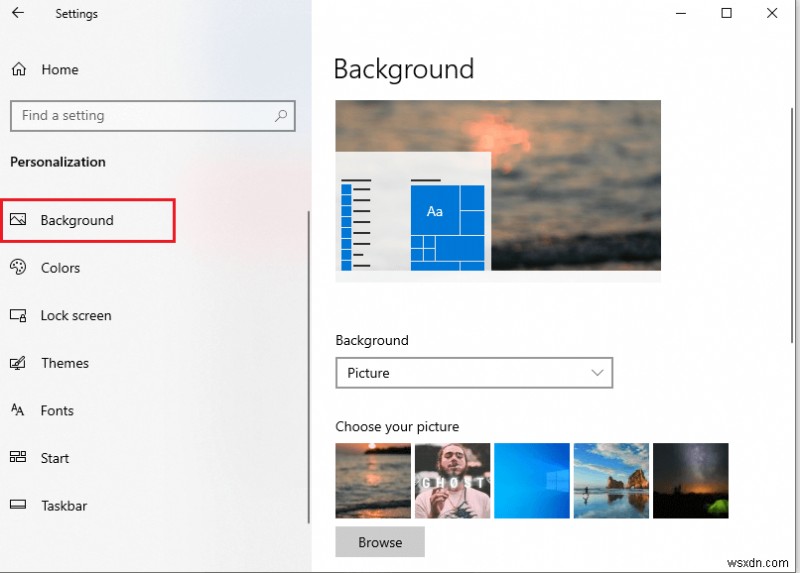 Sửa lỗi nền màn hình đen trong Windows 10 