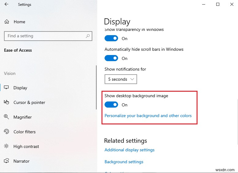 Sửa lỗi nền màn hình đen trong Windows 10 