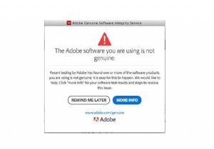 Sửa phần mềm Adobe bạn đang sử dụng không phải là lỗi chính hãng 