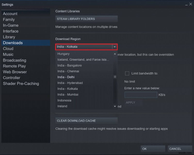 4 cách để tải xuống Steam nhanh hơn 