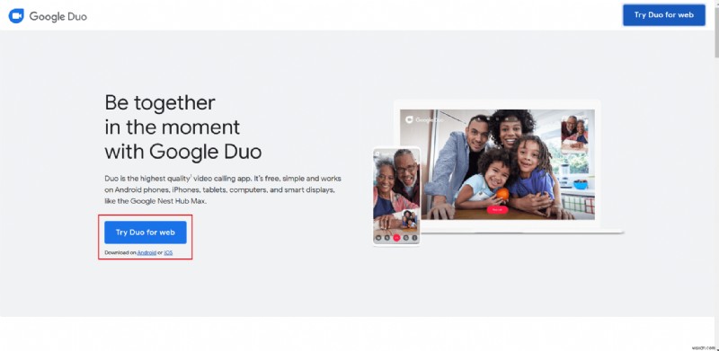 Cách sử dụng Google Duo trên PC Windows 