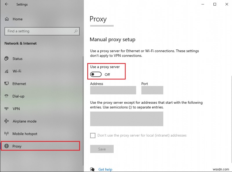 Khắc phục sự cố Windows không thể tự động phát hiện cài đặt Proxy của mạng này 